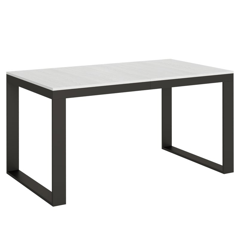 Stół rozkładany 90x160/264 cm Tecno Evolution Biały Jesion Stelaż Antracyt