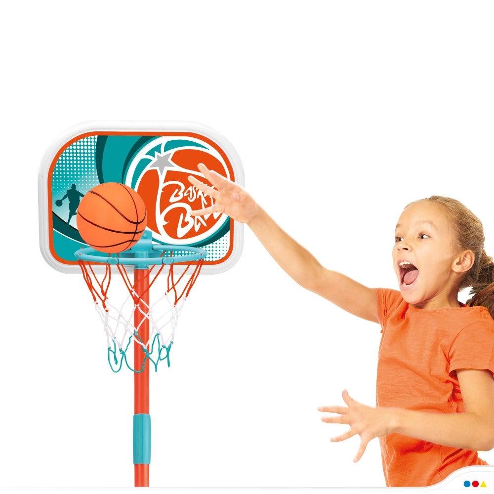 Cesta de basquete infantil com bola CB Toys - 5
