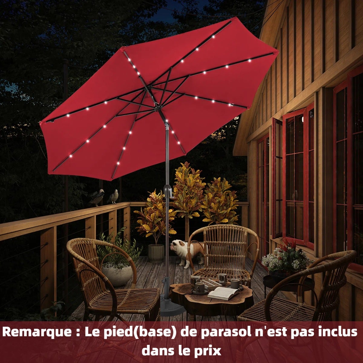RESOL New Pals Lot De 4 Chaises Jardin Empilables Avec Accoudoirs - Plastique Léger UV Résistant - Blanc