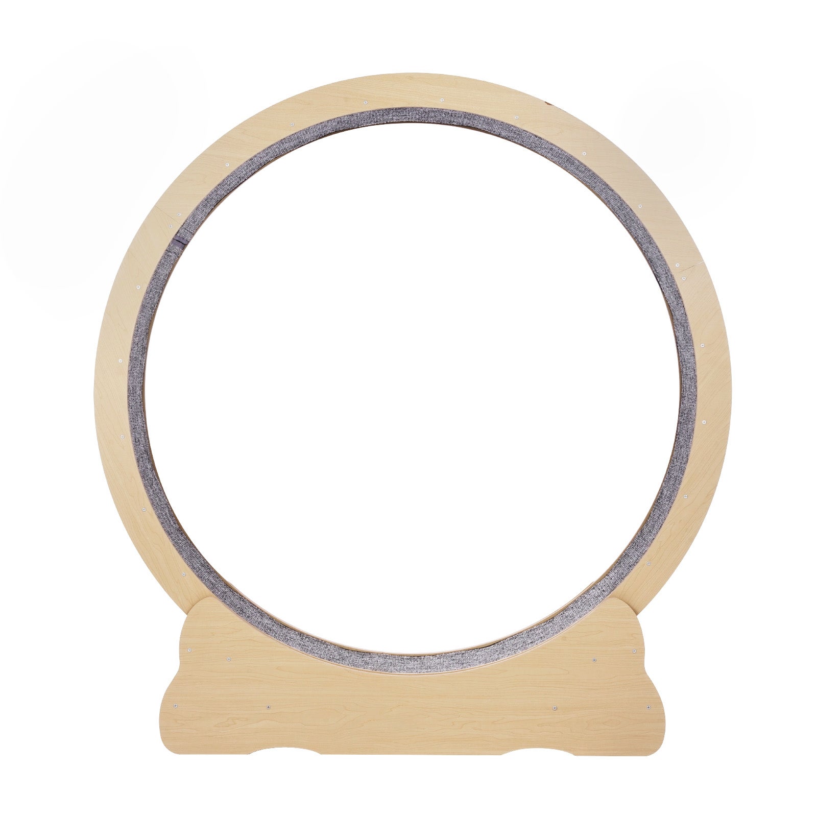 Roue d'exercice en bois pour chat,SucceBuy grande roue tapis roulant de 52 pouces pour chats d'intérieur,roue course avec tapis amovible et teaser - 3