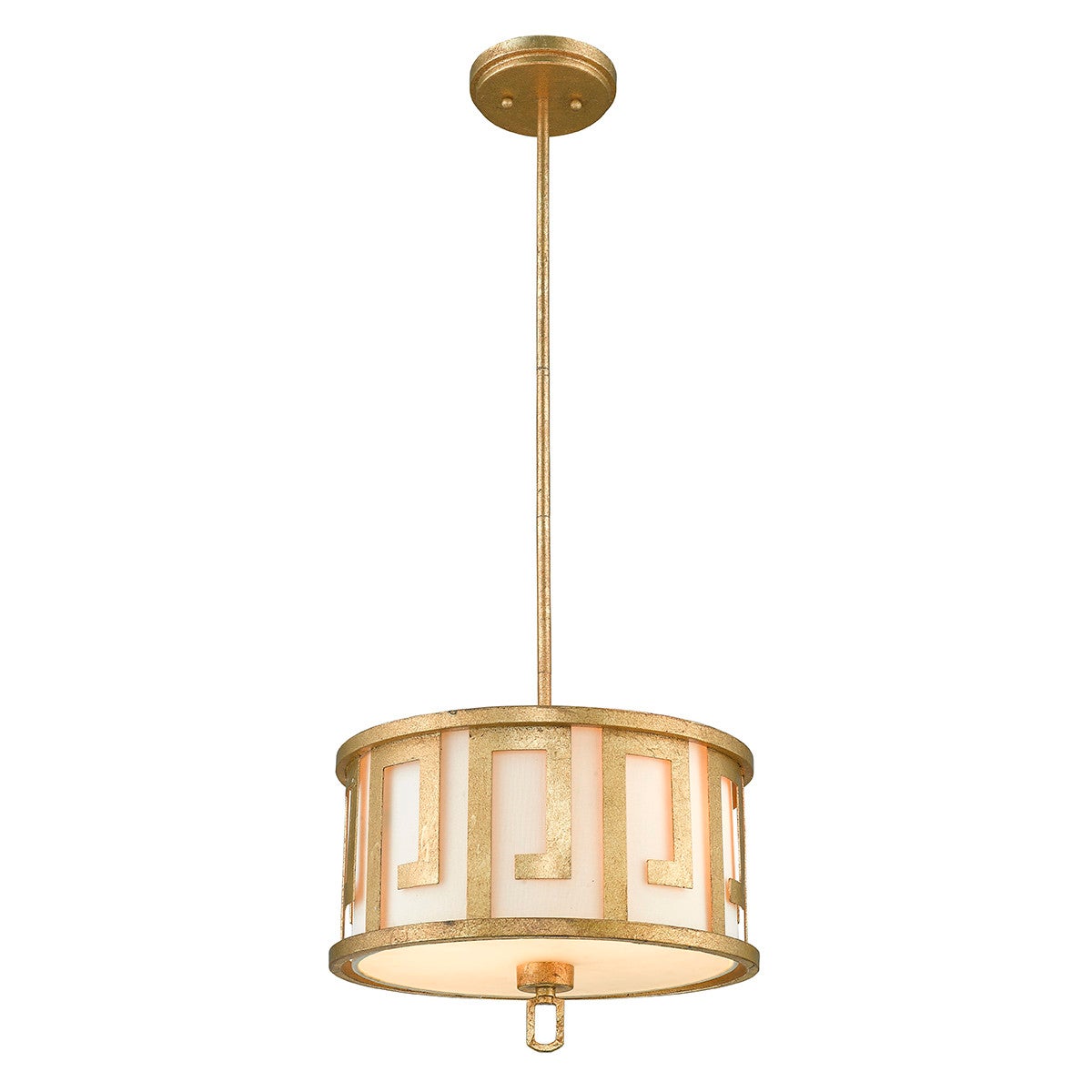 Lampa wisząca Lemuria postarzane złoto 2xE27x60W wym: 123,2 x 37,5 x 37,5 cm metal Gilded Nola
