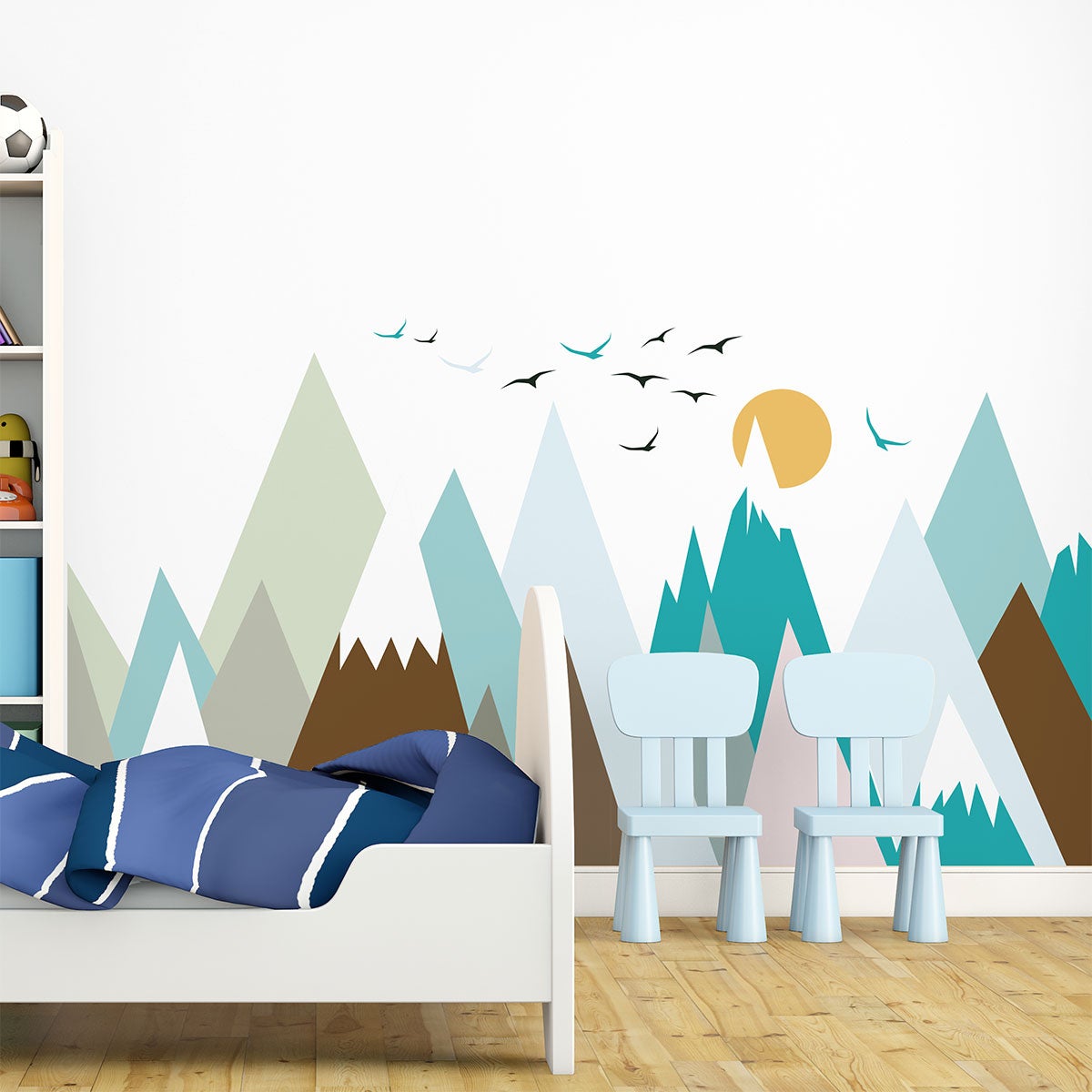 Adesivo bambino di montagna scandinavo oyenka - Sticker adesivo - adesivi murali - 70x105cm - 3
