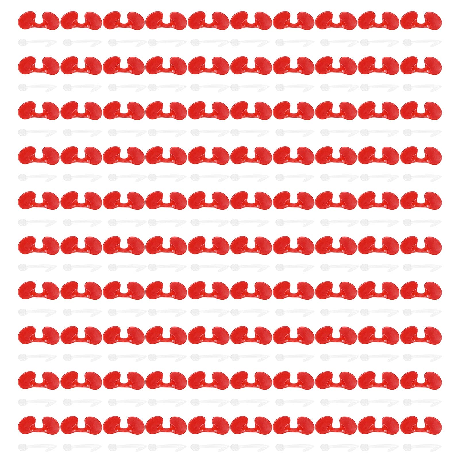 1000Set 6cm Paraocchi per Pollo con Fori in Plastica Anti Beccate per Pollo Occhi Occhiali Accessorio - 6