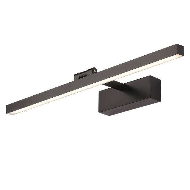 9W Czarna lampa LED do lustra łazienkowego IP44 Nowoczesna lampa ścienna do wnętrz 6000-6500K do lustra, szafki, stołu, toalety