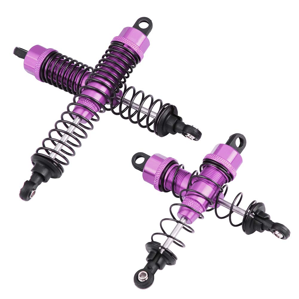 Runup Lot De 4 Amortisseurs RC – Aluminium 50 Mm, Réglables, Compatibles Tamiya M-03/M-04/M-05/M-06 – Rouge