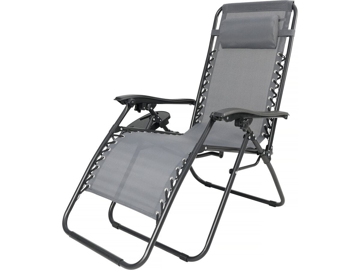 Fotel ogrodowy "Sintra" zero gravity recliner - szary