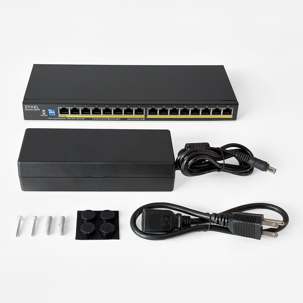 Zyxel Switch Gigabit Non-Géré 16 Ports - 135W PoE - GS1100-16EPS ...