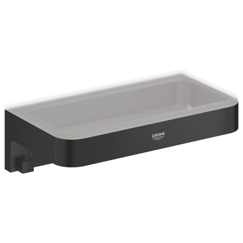 Raft Grohe 411072430, baie Start Cube, tip instalare pe perete, design modern, fixare sigura, negru