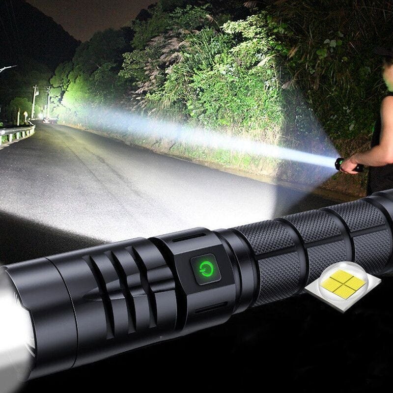 Torche LED Torche Ultra Puissante 10000 Lumens, Torche Militaire ...