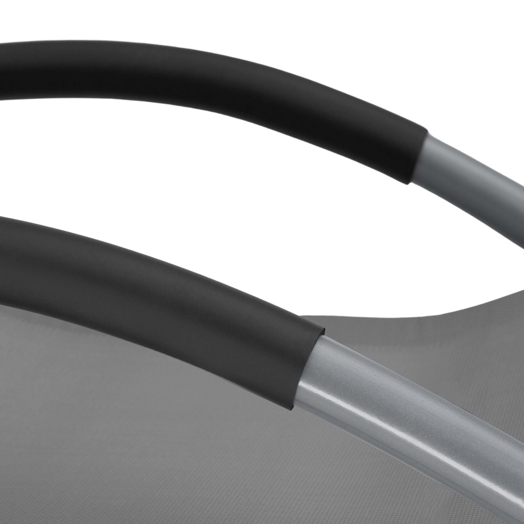 Lettino prendisole ergonomico con funzione dondolo grigio spiaggia TECTAKE - 8