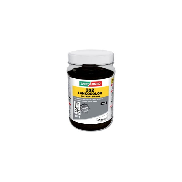 Colorant en poudre 332 LANKOCOLOR PAREXLANKO - mortiers, ciments, plâtres - noir - 900 g