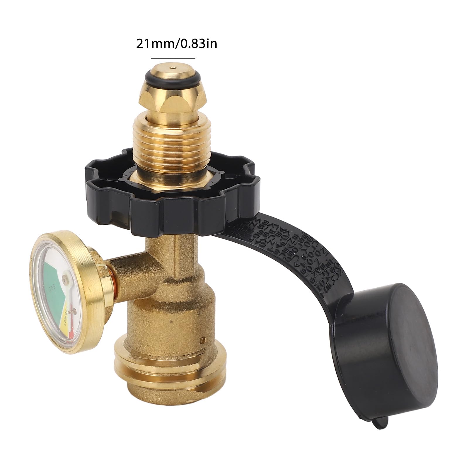 Adaptateur de réservoir de gaz POL Adaptateur de service de réservoir POL LP vers réservoir de gaz QCC1 avec manomètre - 7