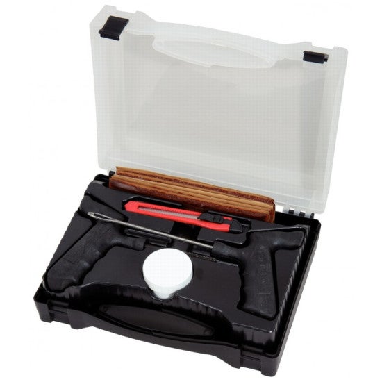 Kit Réparation Pneu 20 Pièces - Mèches Et Colle - Pour Voiture, Moto, Camionnette - Pneus Tubeless