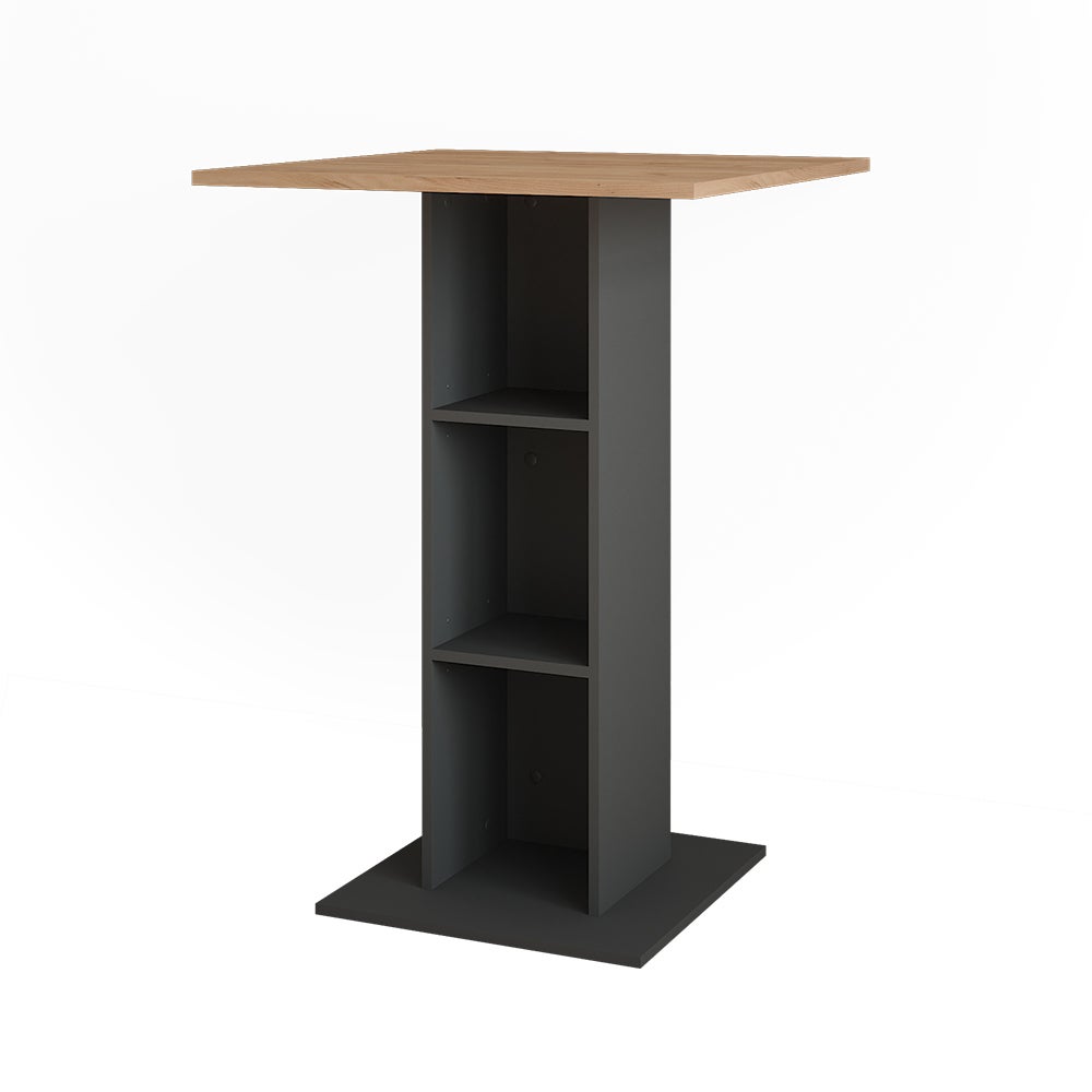 Vicco Stół barowy Repose, Złoty dąb power/antracyt, 75 x 75 cm