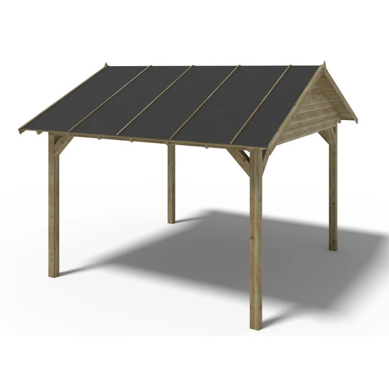 Altana ogrodowa wiata ALTANKA 4,04x4,17 m, drewniana, impregnowana, ALT36, 1szt.