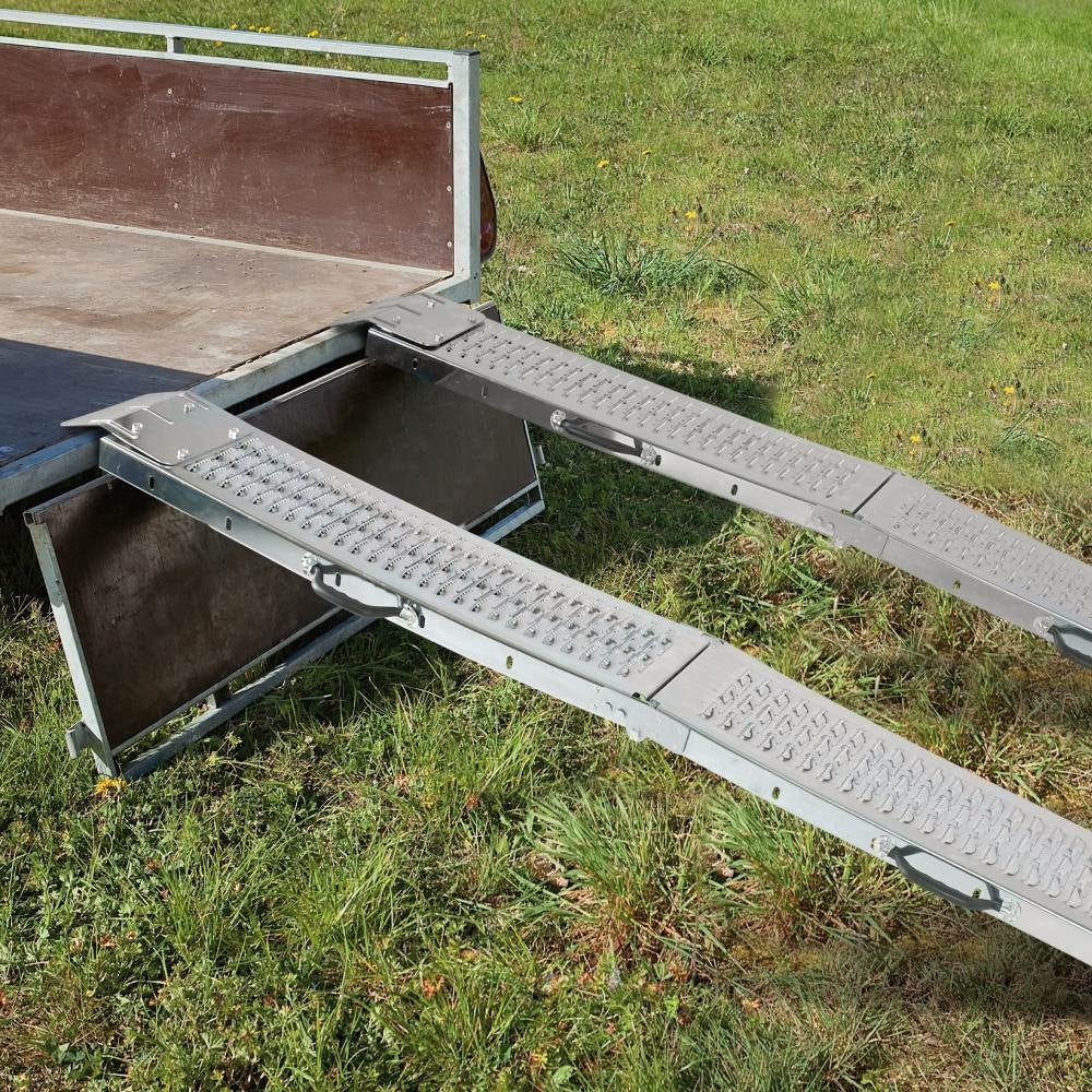 Rampe de chargement pliable - charge max 400 kg - en acier galvanisé - 6