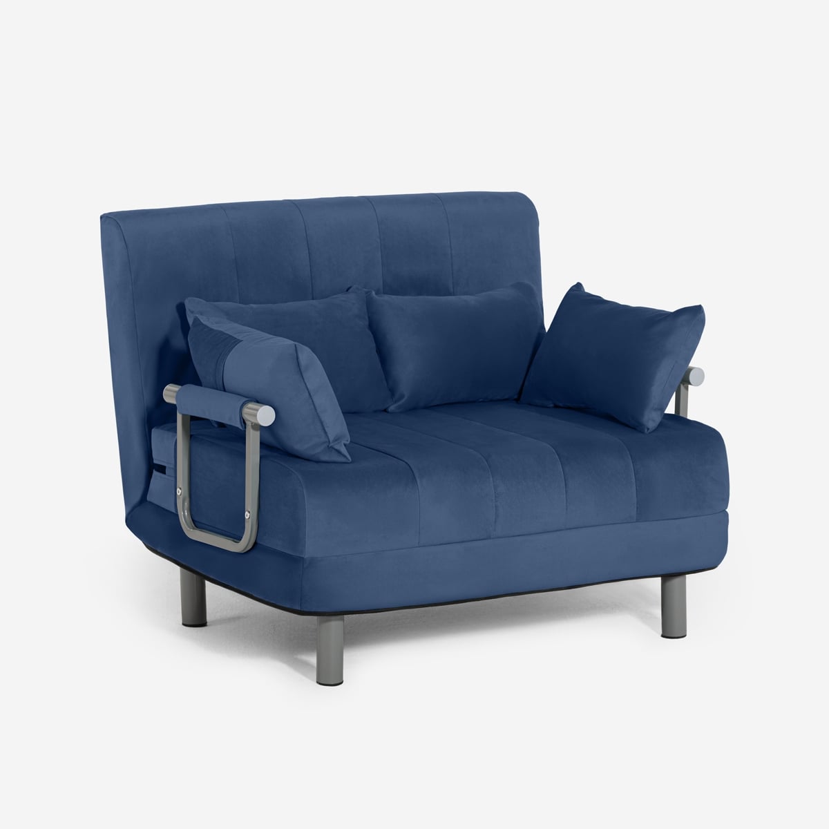 Le Roi Du Relax  Sillón Cama Plegable Compacto De Terciopelo Deborah Twin Lux , Leroy Merlin