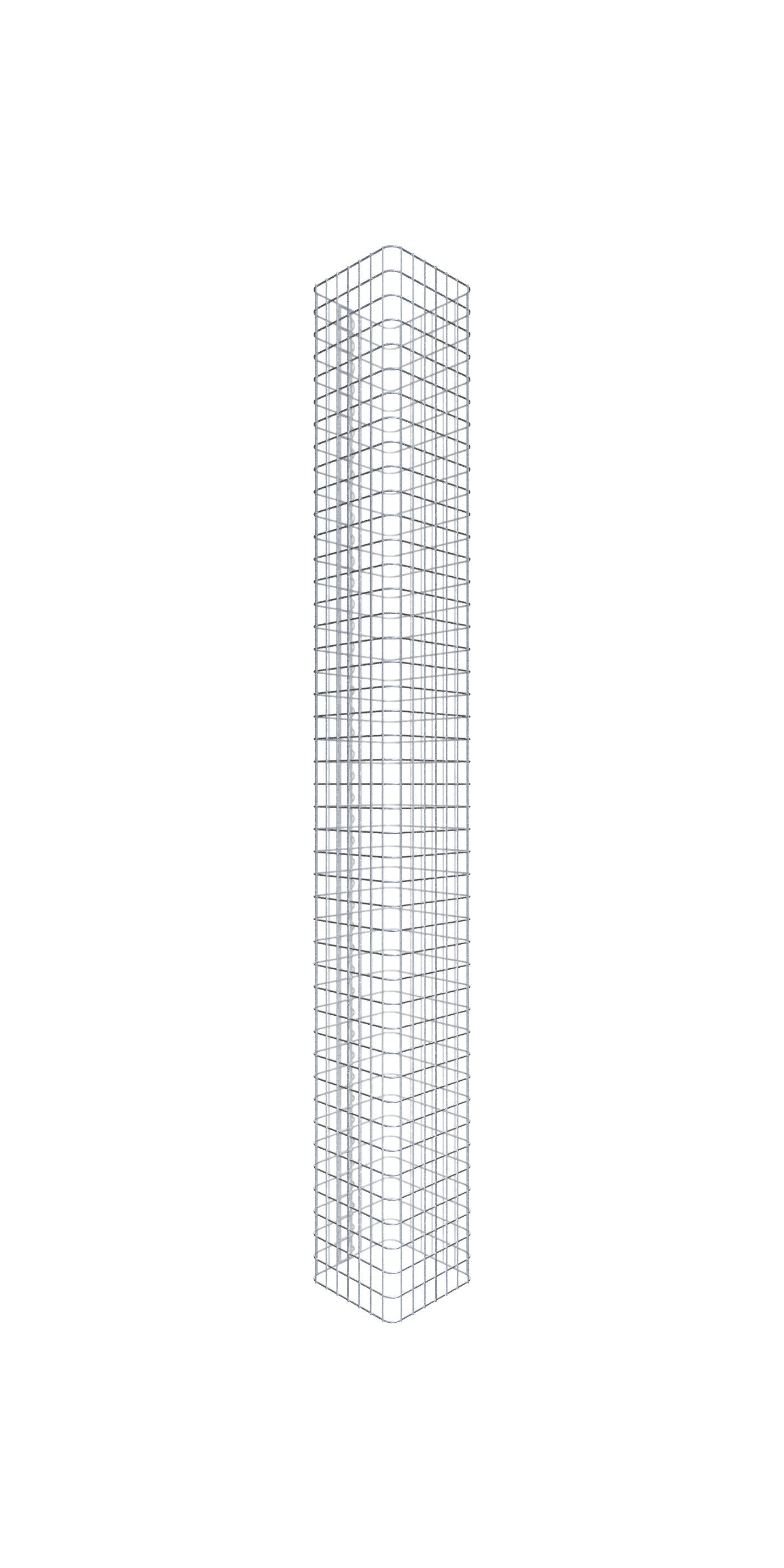 Kolumna gabionowa 37 x 37 cm MW 5 x 5 cm kwadratowa - Wysokość: 2,20 m