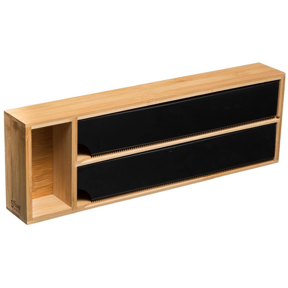 Découpeur Bambou 3 Lames - 39cm Pour Fromage, Saucisson Ou Légumes