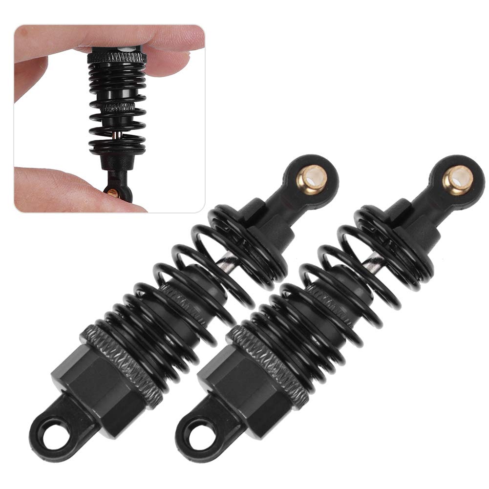 RC Car Metal Shock Damper Accessori di ricambio Nero 2 pezzi Adatto a 1:10 RC Car leggero (65MM) - 2