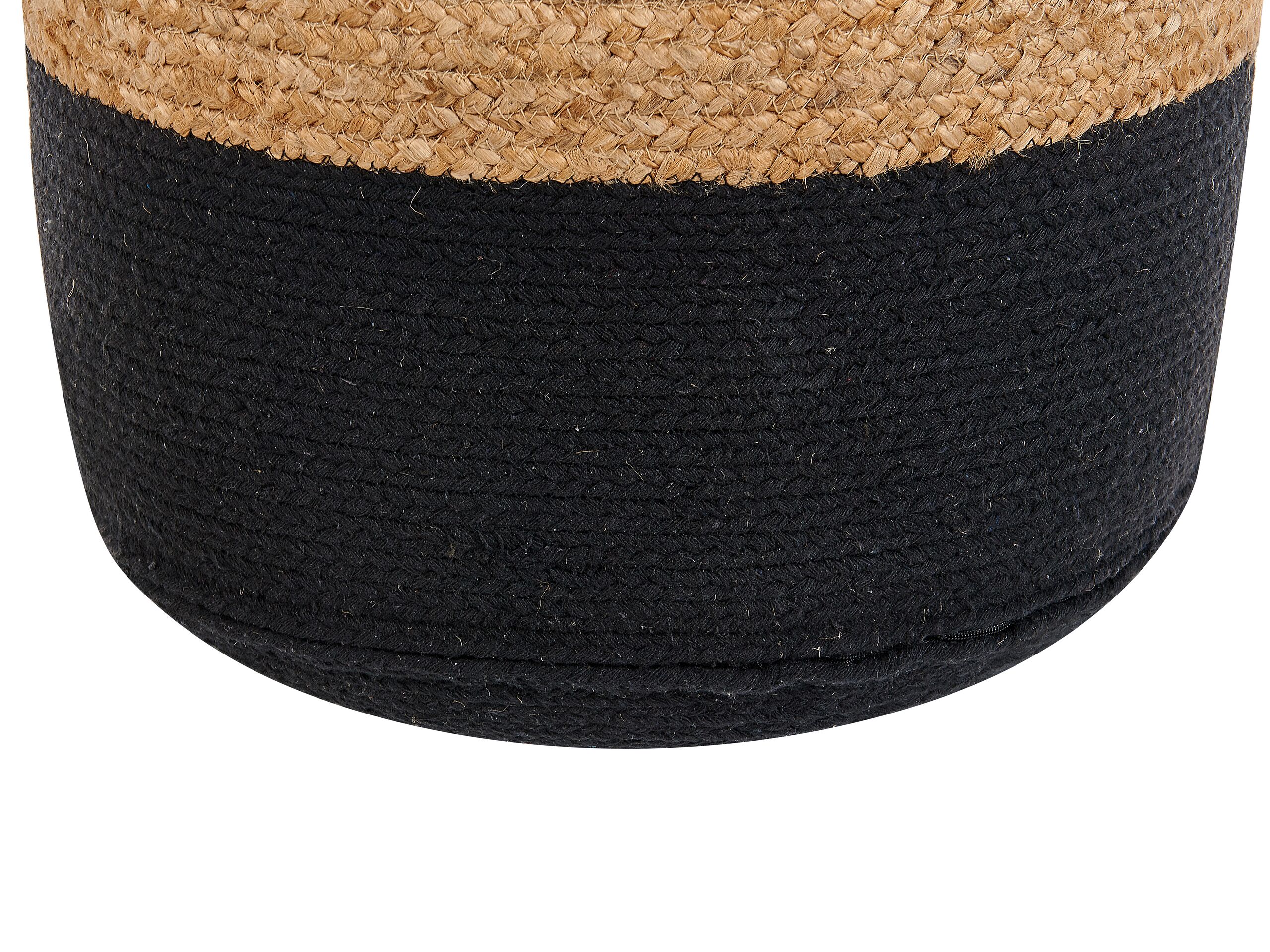 Pouf DALAMA Jute Noir - 2
