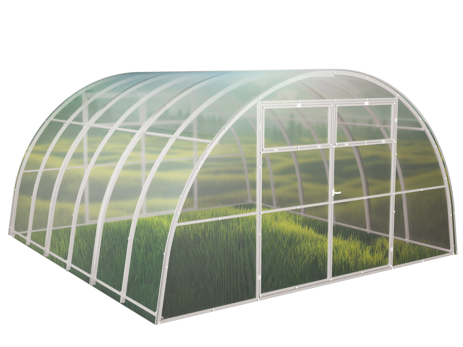 Szklarnia ogrodowa Tunel 4x2 m profile 40x20 poliwęglan 5mm - Szklarnia z poliwęglanu