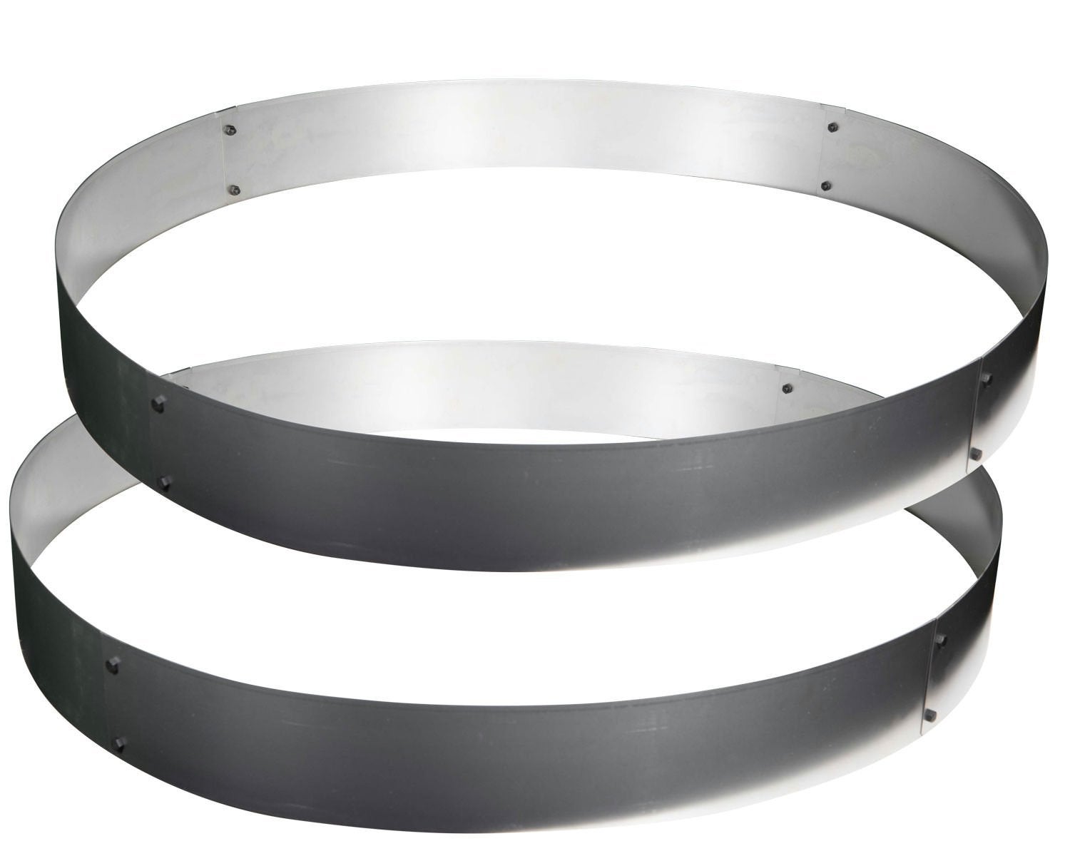Bordures rondes en acier Corten, ø 100 cm - hauteur 14 cm (2 pièces) - 2