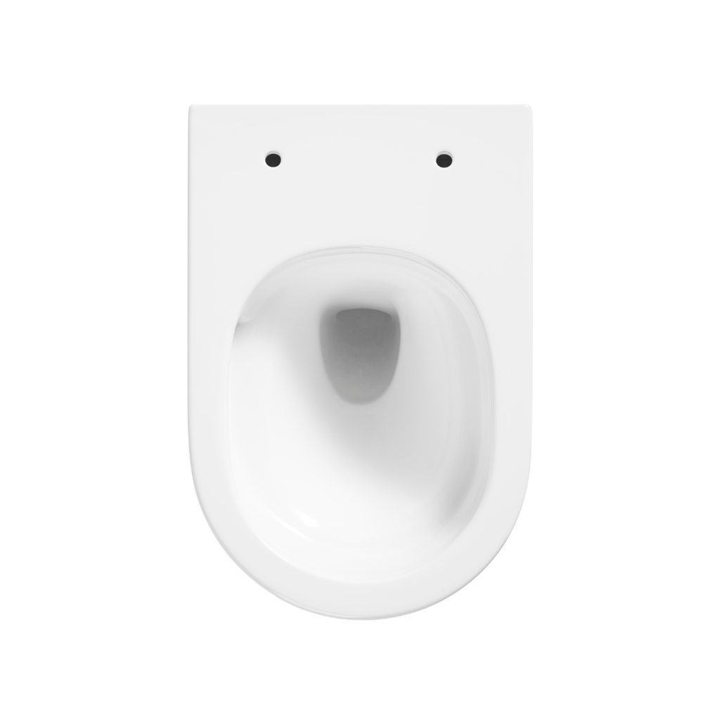 Duofix Pack WC bâti-support + WC suspendu sans bride avec abattant SoftClose Ceramia + plaque blanche (GEBCE14WT05-FR) - 8