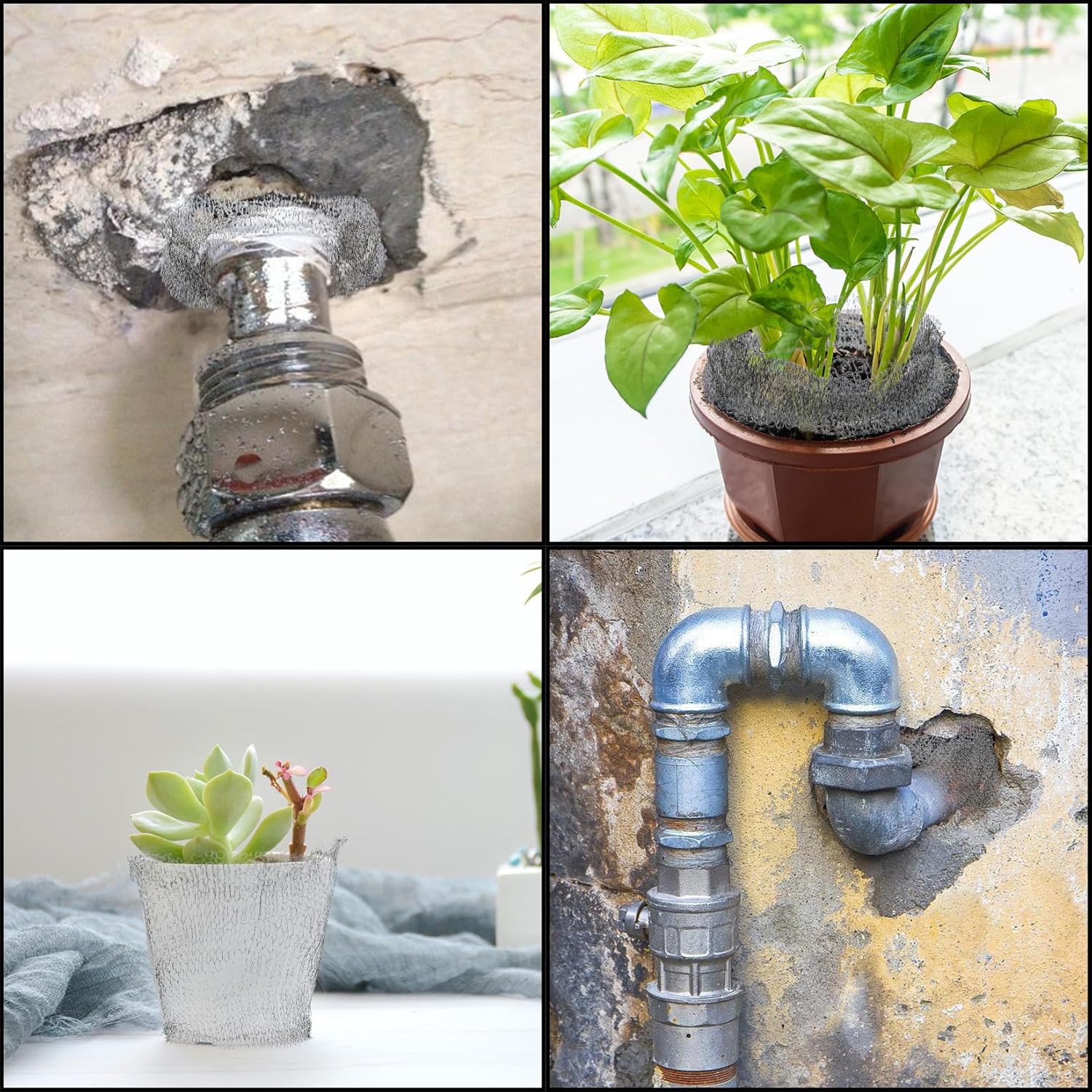Rete in acciaio inossidabile intrecciata da 12,7 cm x 9 m per lumache, roditori, uccelli, parassiti, topi e giardino - 6