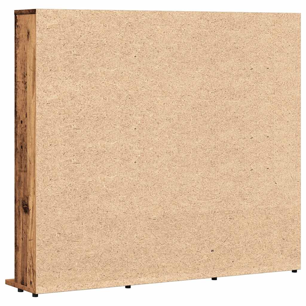 Meuble de rangement | Armoire à CD vieux bois 100x23x89,5 cm bois d'ingénierie CFW91770 - 6