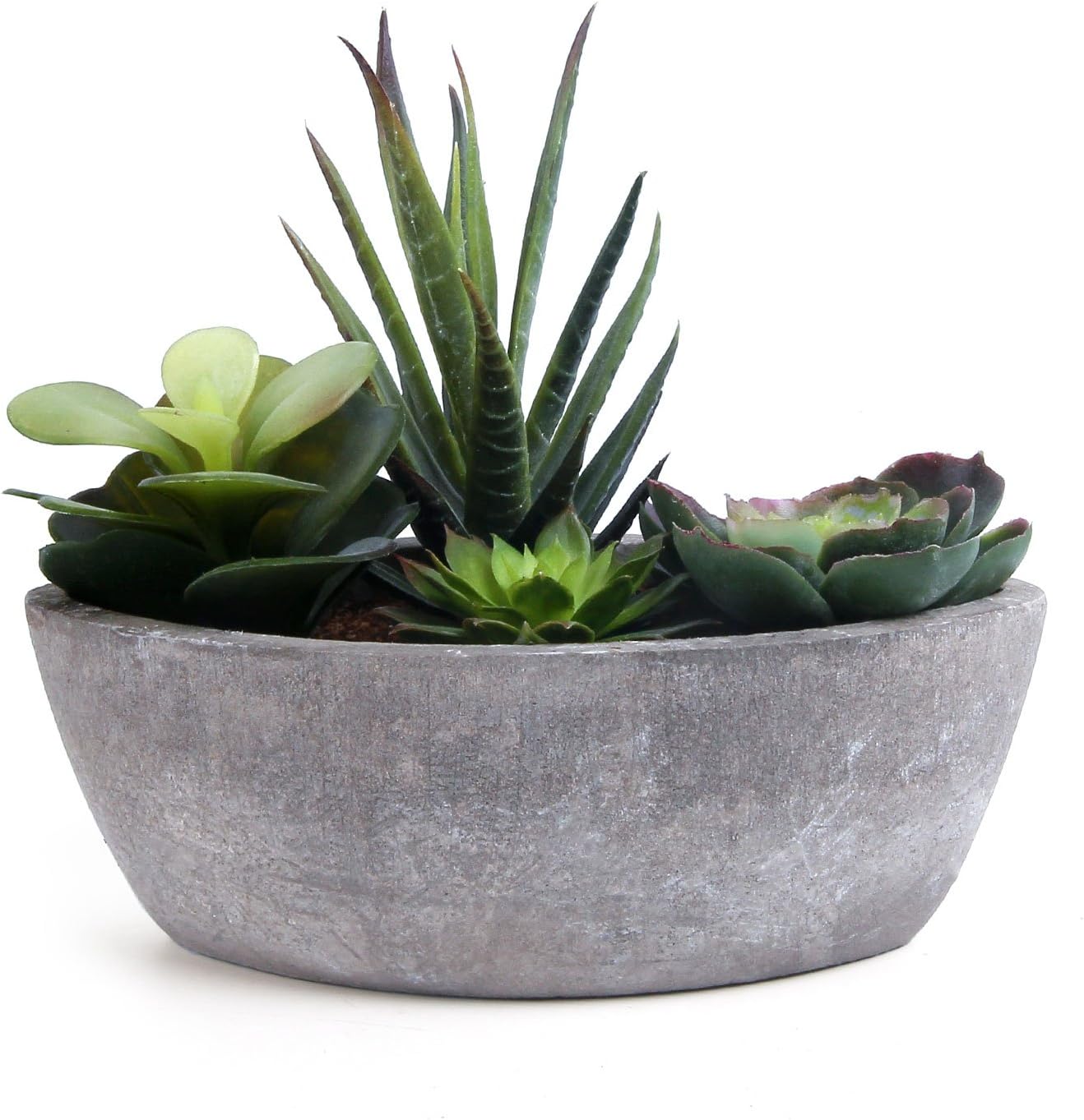 Sztuczny sukulent w kolorze ciemnozielonym w kształcie łódki, sztuczna roślina imitująca, fałszywe drzewko bonsai do dekoracji domu