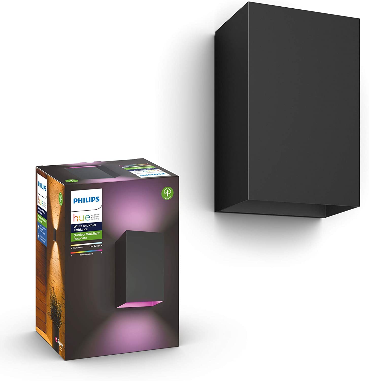 Applique murale extérieure Hue Nyro - Noir | Philips Hue FR-BE