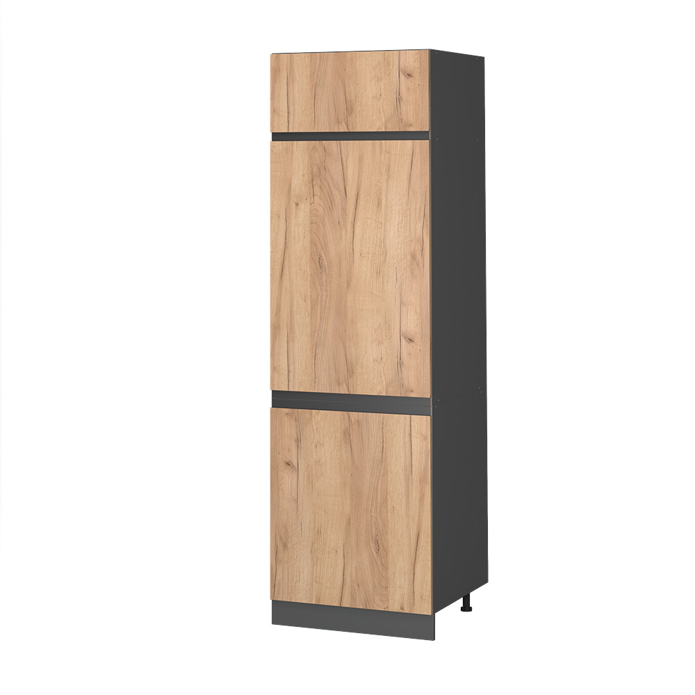 Vicco Szafka na lodówkę R-Line, Złoty dąb energetyczny, 60 cm J-Shape