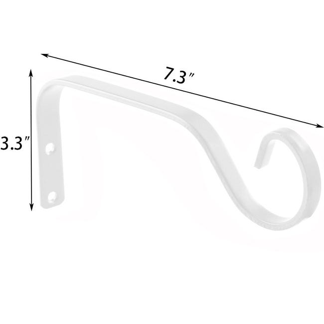 HAKZEON 8 ganci neri da 15 cm, staffe da appendere per mangiatoie per HAKZEON 8 ganci neri da 15 cm, staffe da appendere per mangiatoie per