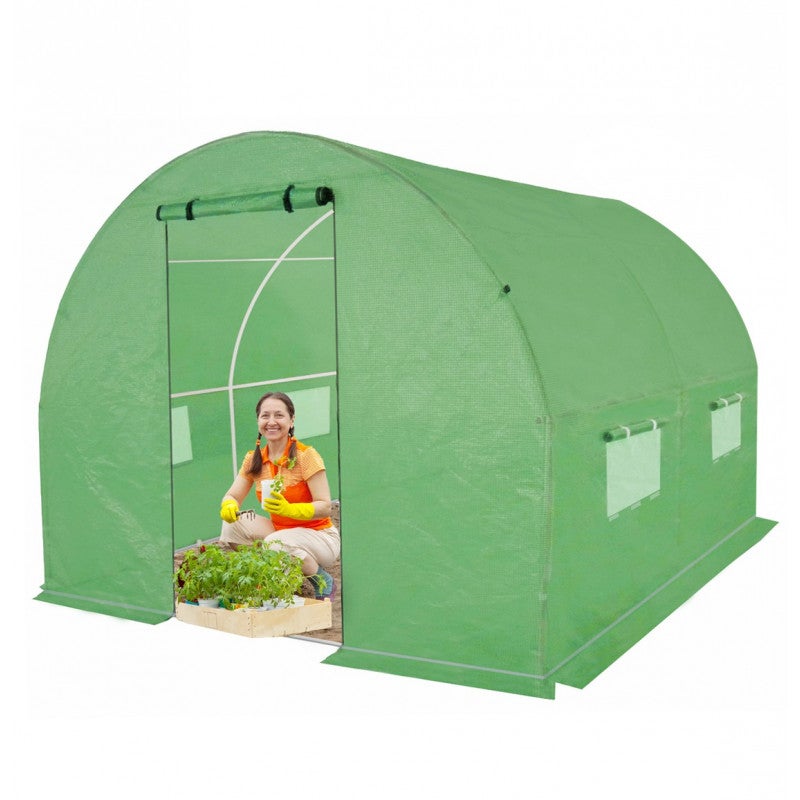 Tunel ogrodowy 4iQ Group 2x2m Zielony Folia UV 19mm