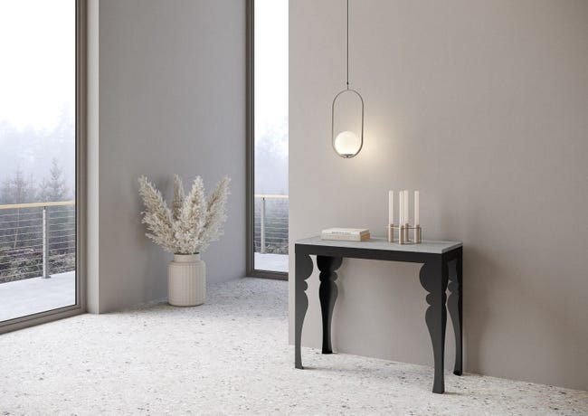 Tavolo "Lecce" allungabile in legno per sala da pranzo / Allungabile fino a 440 cm / Noce Tavolo "Lecce" allungabile in legno per sala da pranzo / Allungabile fino a 440 cm / Noce
