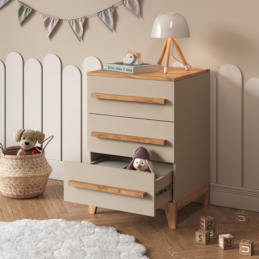 Vitalispa Kredens Malia, Kaszmir, 60 x 88 cm z 3 szufladami - 4