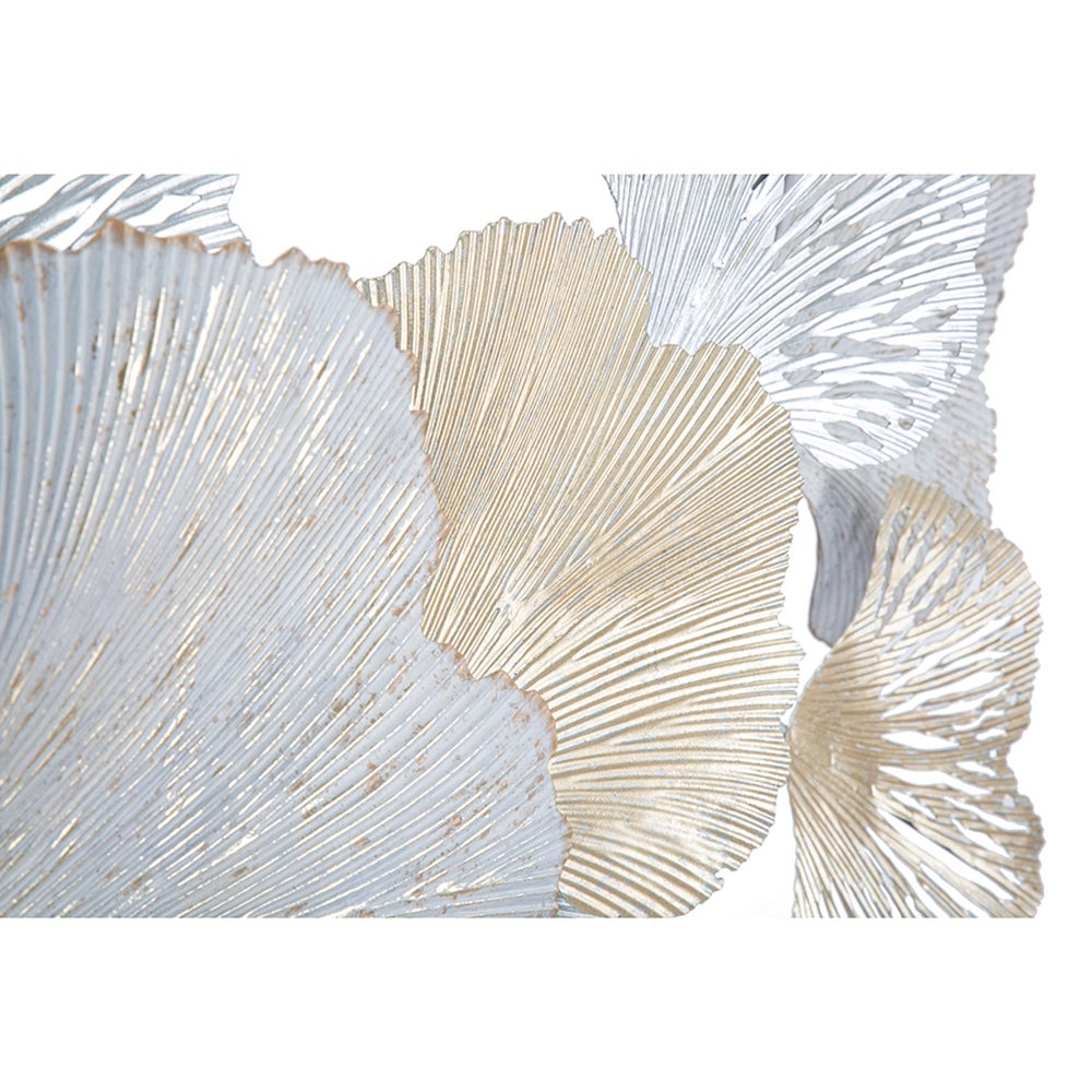 Décoration murale en métal 3D avec feuilles de Ginkgo Silvy - 3