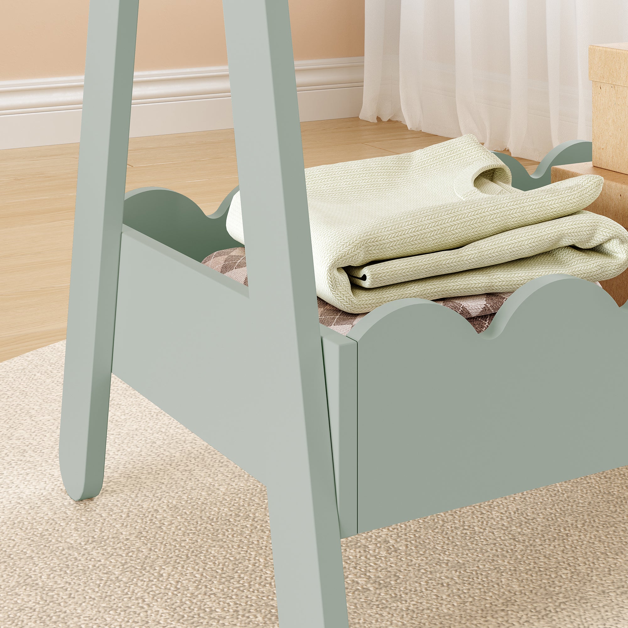 Portemanteau pour enfants Vestnes 99 x 66 x 38 cm vert menthe [en.casa] - 7