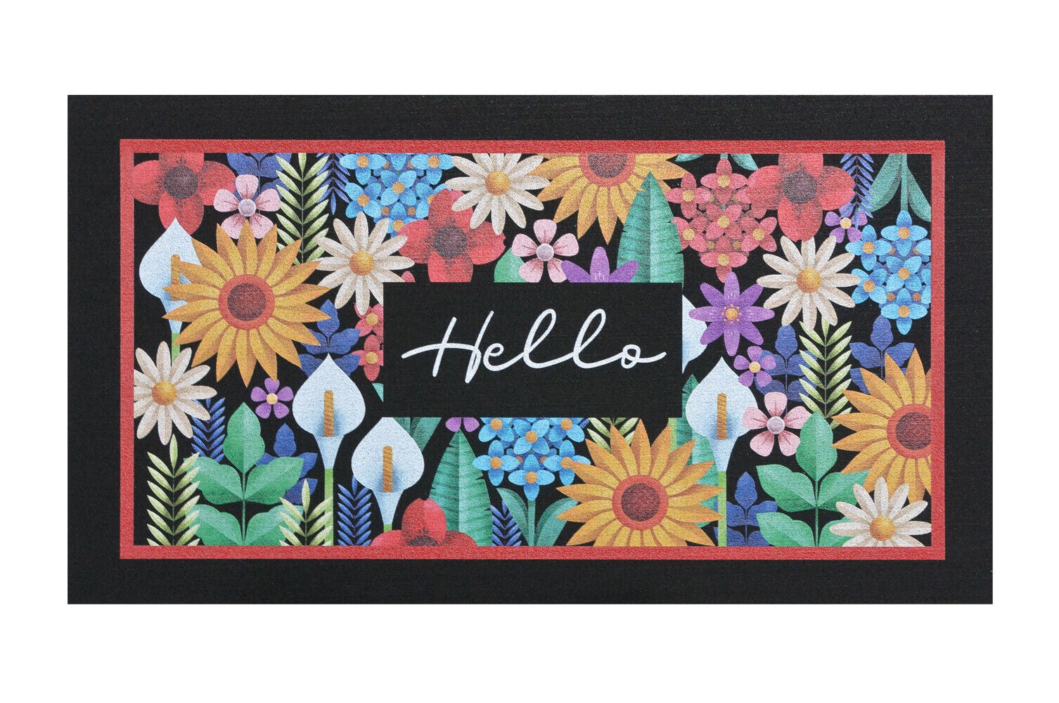 Felpudo de goma reciclado 40x70 cm sostenible antideslizante entrada casa rectangular dib_s