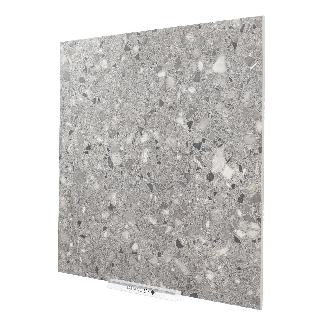 Terrazzo Tono su Tono Grigio - Piastrelle 60x60 cm 9 mm - SFR 3003 60x60 MATT R10 9 mm - 6