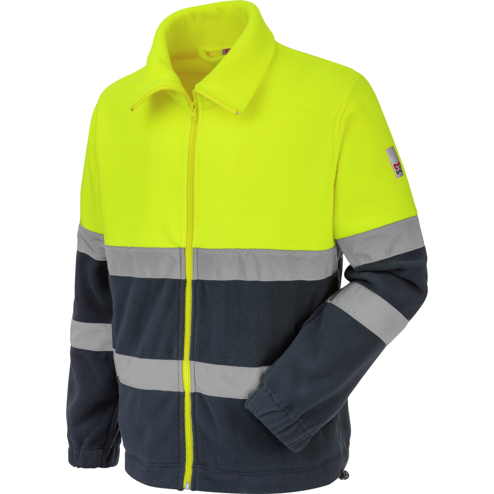 Polaire de travail Würth MODYF haute-visibilité LUMEN jaune/marine