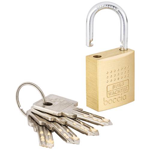 BURG-WÄCHTER Lot De 2 Cadenas Robustes 40 Mm - Anse 6,5 Mm - 4 Clés - Sécurité Optimale Duo 460 Ni