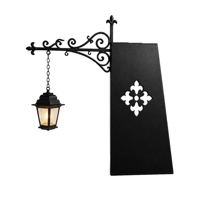 Lampa biblioteczna w kształcie latarni, retro oświetlenie dekoracyjne do regałów na książki, wisząca lampa biblioteczna w kształcie latarni (w kształ