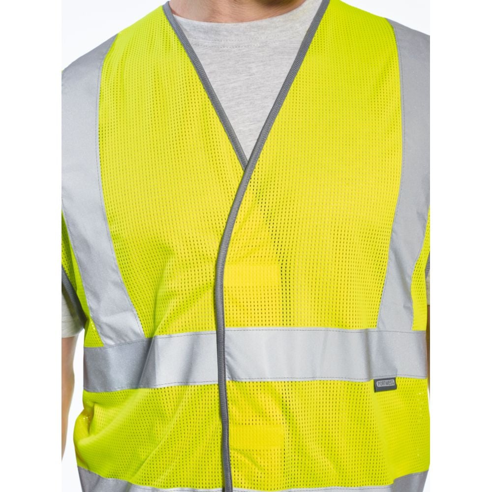 Gilet haute visibilité respirant Portwest HV Meshair Jaune XXL - XXXL - 3
