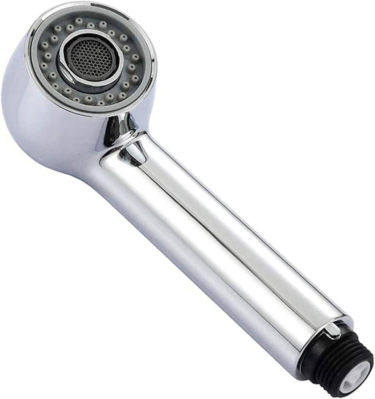 Bateria kuchenna z prysznicem ręcznym i 2 rodzajami strumienia, wymienna głowica prysznicowa do baterii kuchennej, chrom