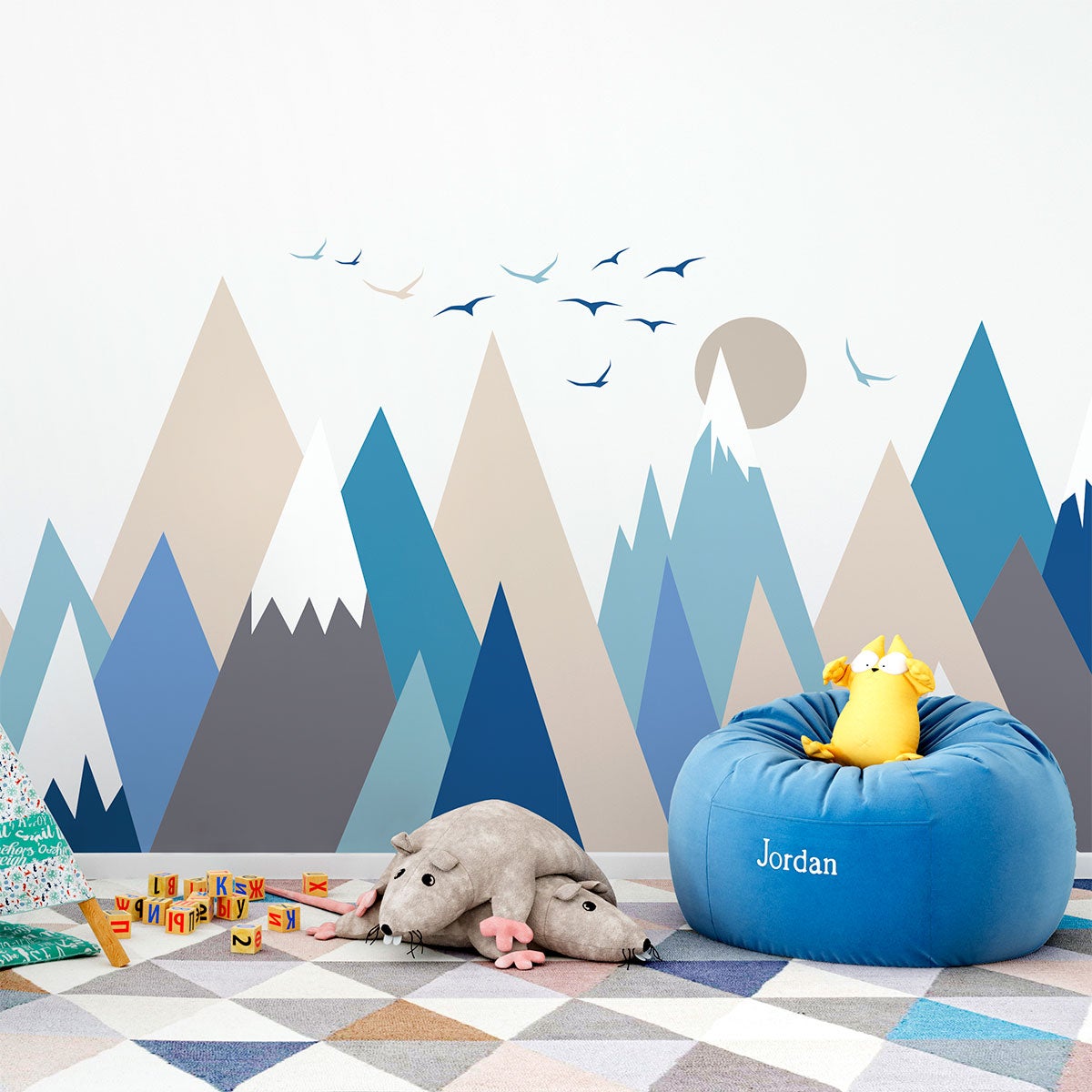 Adesivo bambino di montagna scandinavo nicoka - Sticker adesivo - adesivi murali - 60x90cm - 3