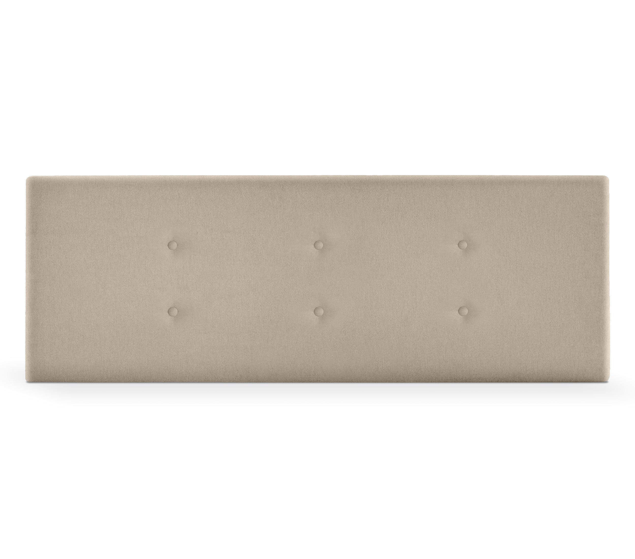 DHOME Cabecero de Tela Aqualine con 2 Hileras de Botones 150x50cm Camas 150 - Beige - 3