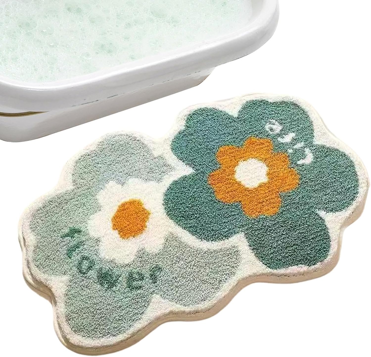 Tapis de douche | Tapis de bain lavable en machine | Raclette de sol ...