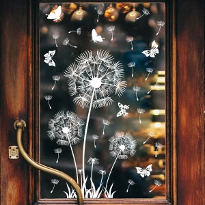Autocollant Fenêtre Printemps,9PCS Sticker Oiseaux Fleur Printemps,Stickers Décoratifs Fenêtre, Gommettes Electrostatiques Vitres,Stickers Anti Collision Oiseaux,pour Paysage et Décorations De Fête